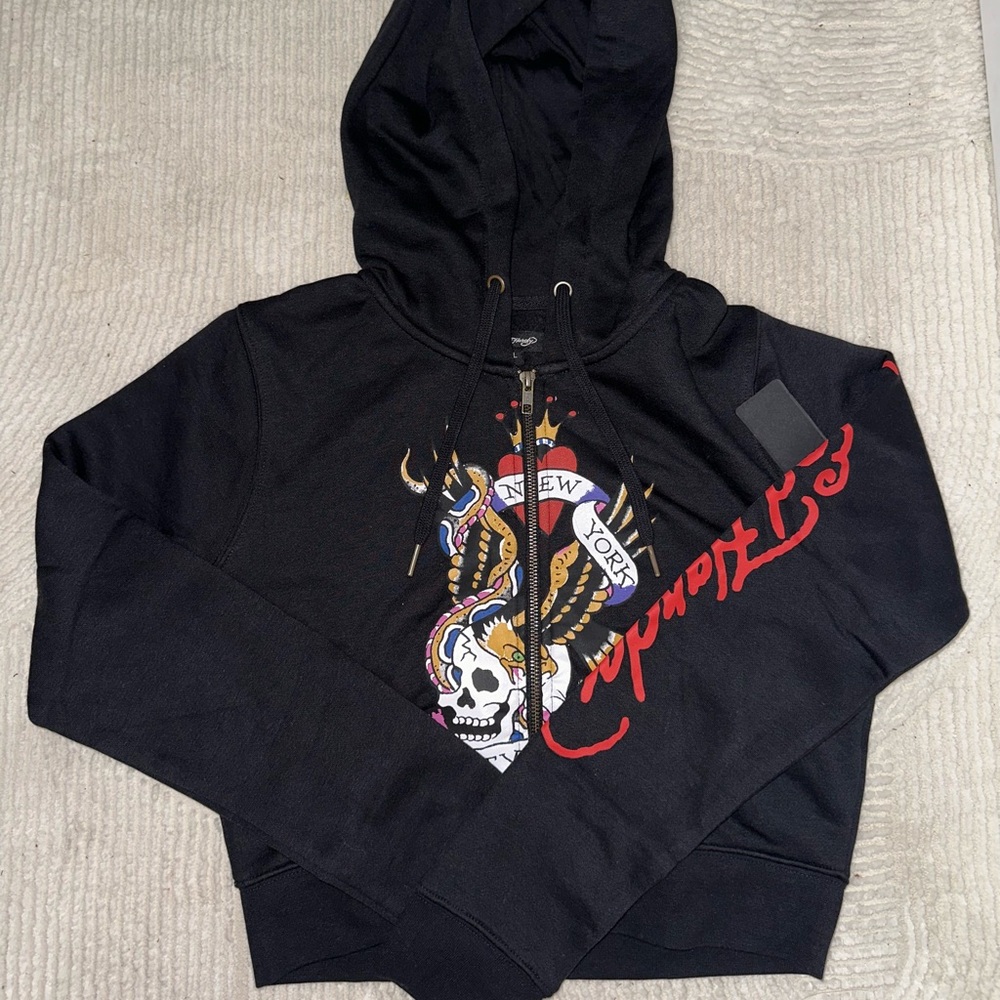 Ed Hardy cropped sweater in medium and large